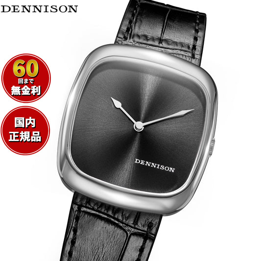 デニソン DENNISON 腕時計 メンズ レディース ALD Collection ブラックサンレイ ステンレス ALD-S-SR01-BLK-R-SBKL