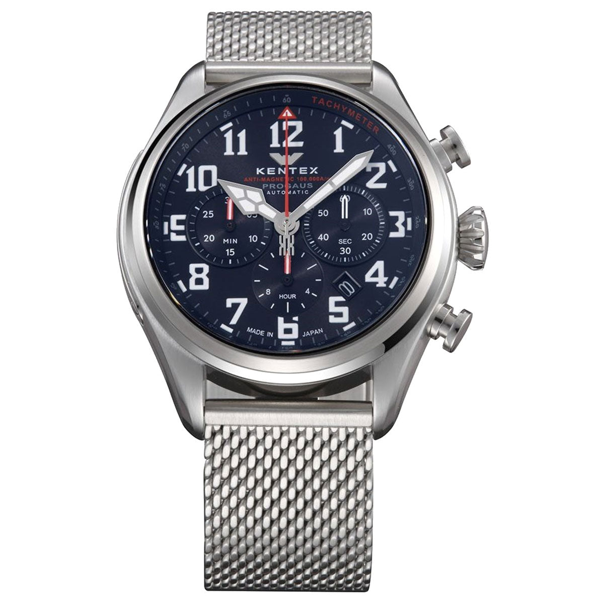 ケンテックス KENTEX 腕時計 時計 メンズ 耐磁時計 自動巻き クロノグラフ プロガウス 日本製 S769X-9