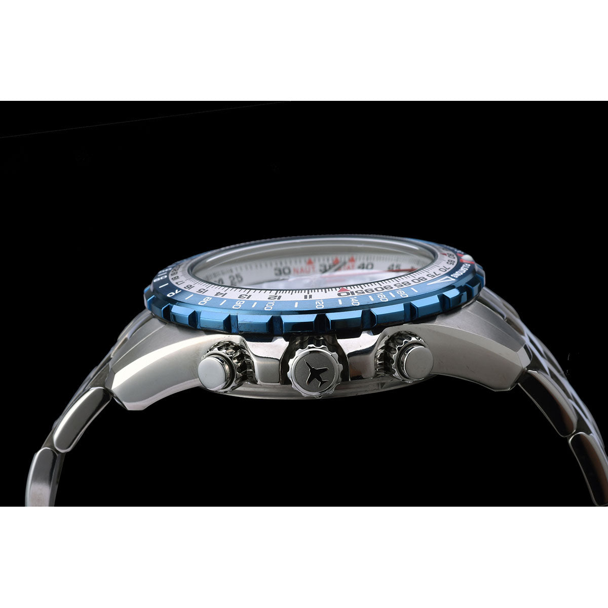 ケンテックス 腕時計 時計 KENTEX ブルーインパルス 日本製 S793M-1 Blue Impulse 60周年 2020個 限定モデル メンズ クロノグラフ 航空自衛隊 回転計算尺 10気圧防水 ネイビー シルバー JSDF チタン