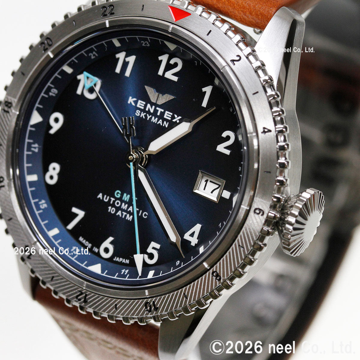 ケンテックス KENTEX 腕時計 メンズ スカイマン SKYMAN GMT S809M-02