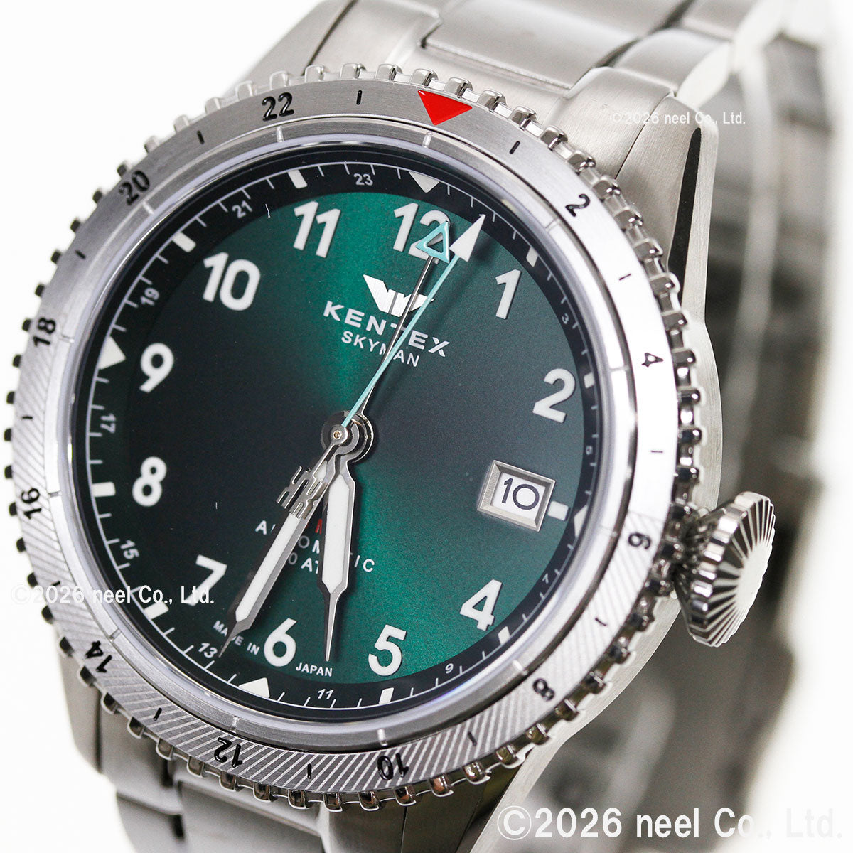 ケンテックス KENTEX 腕時計 メンズ スカイマン SKYMAN GMT S809M-03