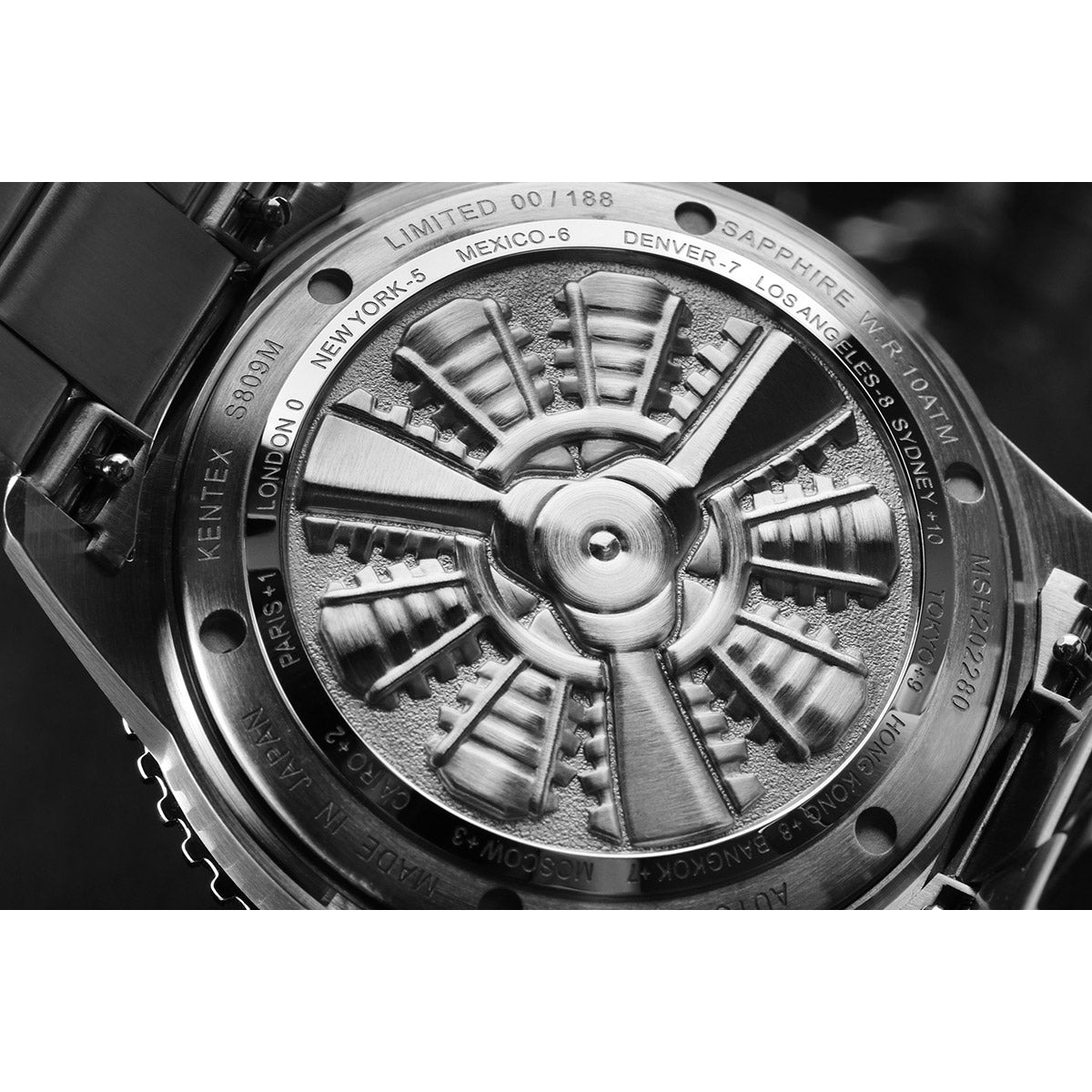 ケンテックス KENTEX 腕時計 メンズ スカイマン SKYMAN GMT 限定モデル S809M-05【2025 新作】