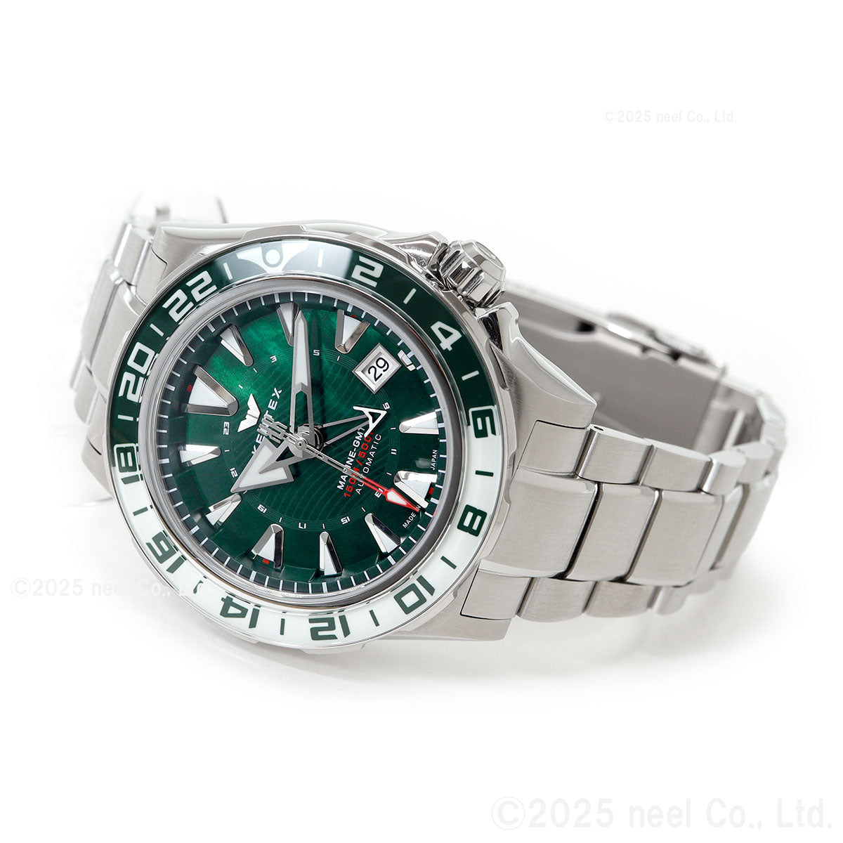 ケンテックス KENTEX マリンGMT グリーンMOP 限定188本 MARINE GMT Green-MOP 腕時計 メンズ 自動巻き 日本製 S820X-11【2025 新作】