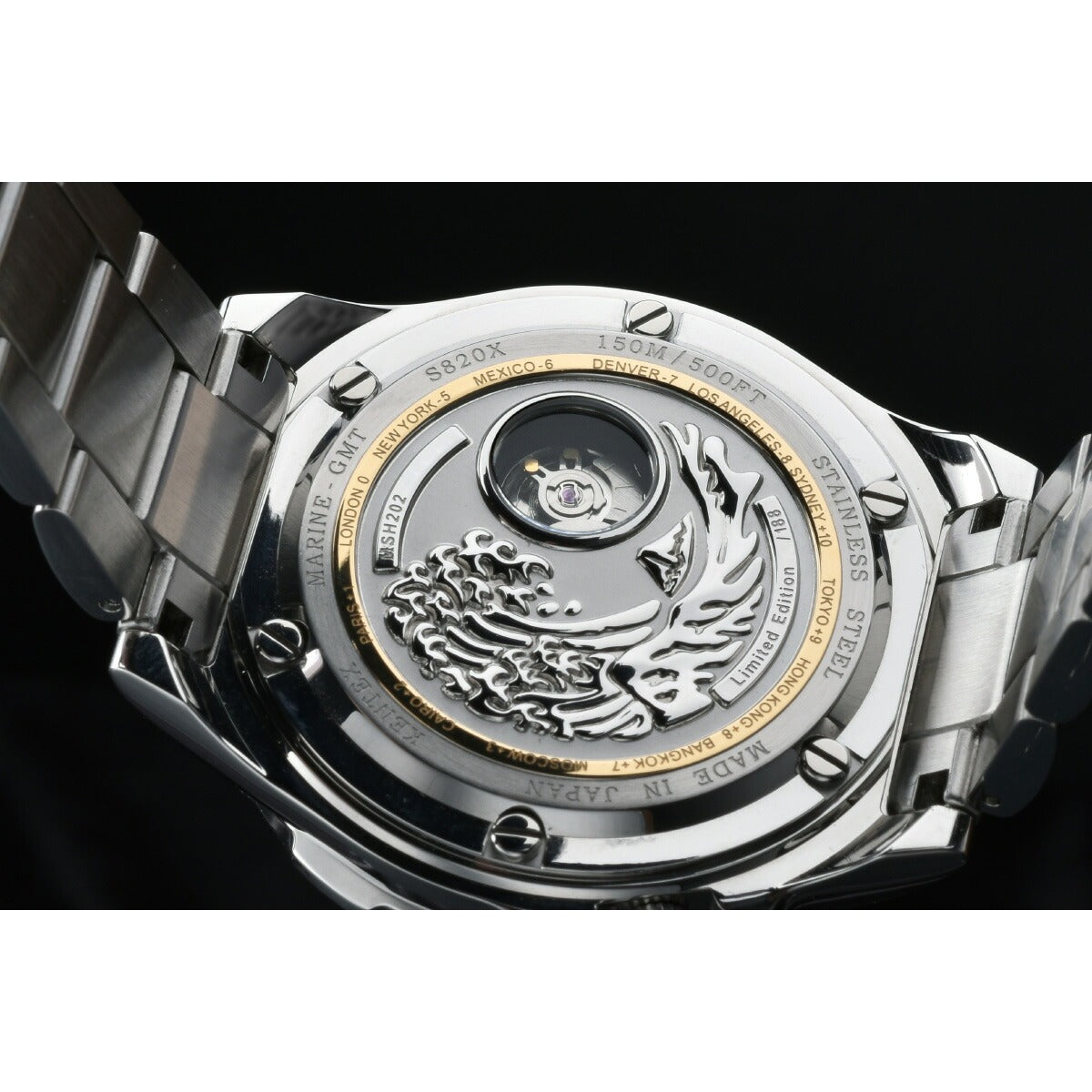 ケンテックス KENTEX マリンGMT グリーンMOP 限定188本 MARINE GMT Green-MOP 腕時計 メンズ 自動巻き 日本製 S820X-11【2025 新作】