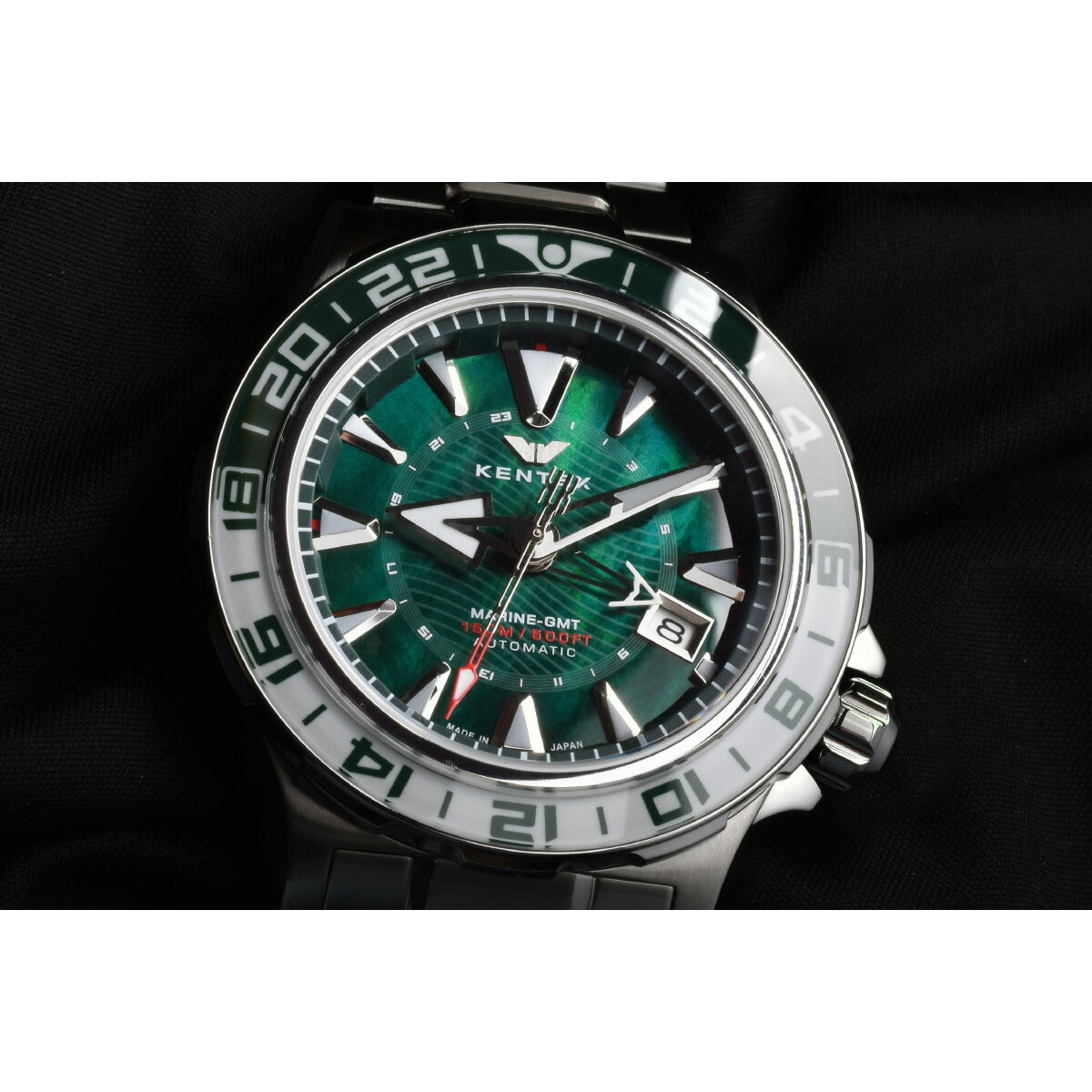ケンテックス KENTEX マリンGMT グリーンMOP 限定188本 MARINE GMT Green-MOP 腕時計 メンズ 自動巻き 日本製 S820X-11【2025 新作】