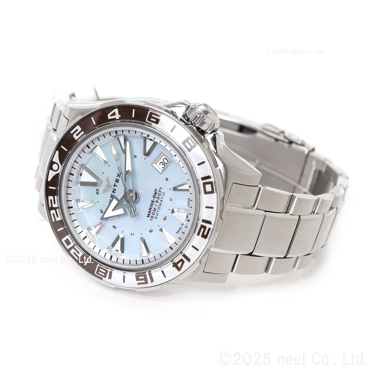 ケンテックス KENTEX マリンGMT アイスブルーMOP 限定99本 MARINE GMT IceBlue-MOP 腕時計 メンズ 自動巻き 日本製 S820X-12【2025 新作】