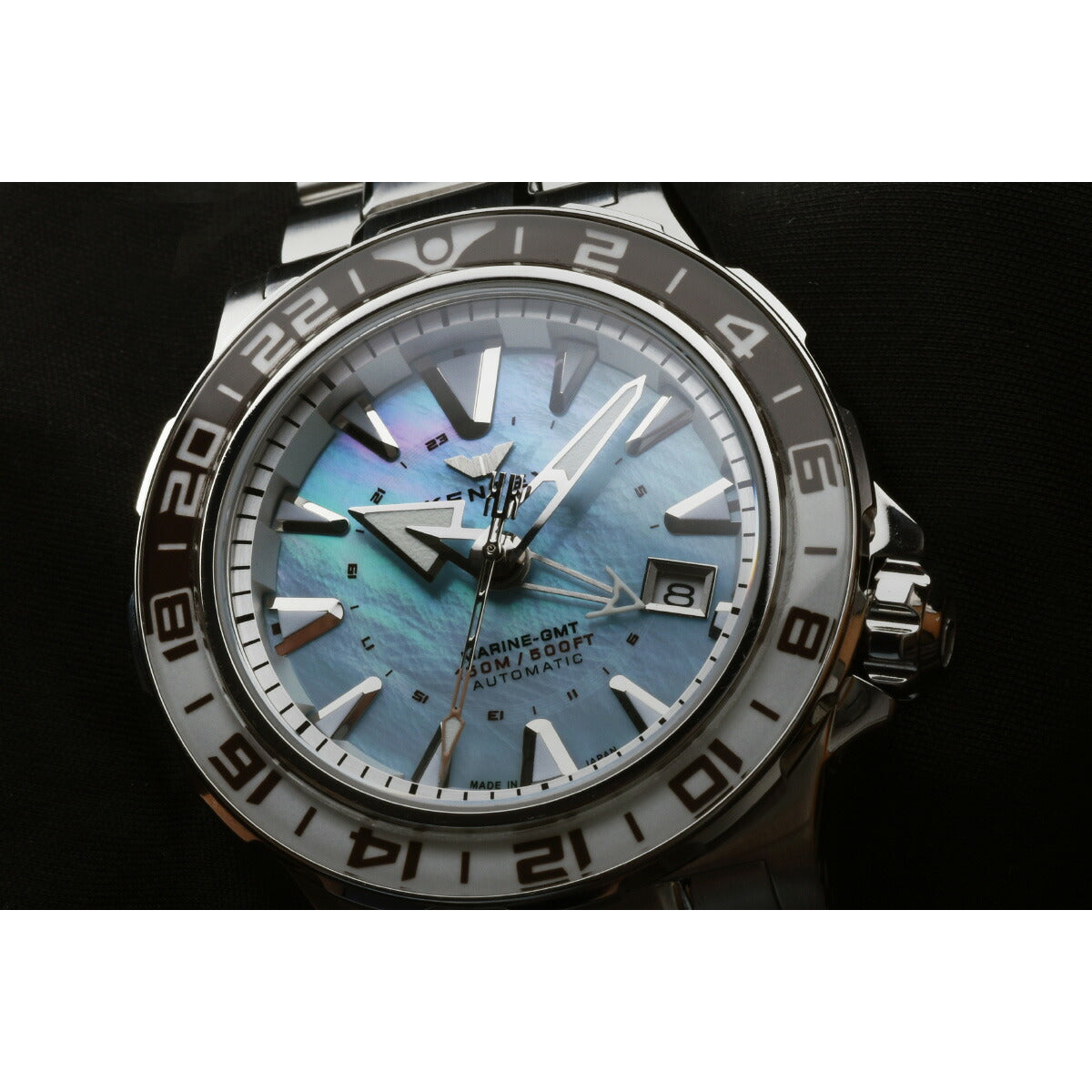 ケンテックス KENTEX マリンGMT アイスブルーMOP 限定99本 MARINE GMT IceBlue-MOP 腕時計 メンズ 自動巻き 日本製 S820X-12【2025 新作】