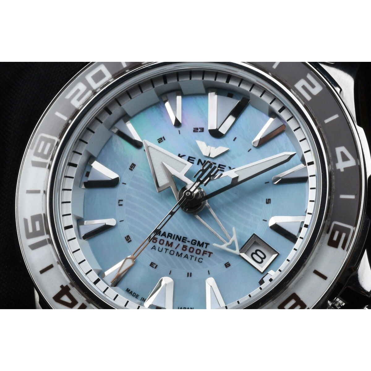 ケンテックス KENTEX マリンGMT アイスブルーMOP 限定99本 MARINE GMT IceBlue-MOP 腕時計 メンズ 自動巻き 日本製 S820X-12【2025 新作】