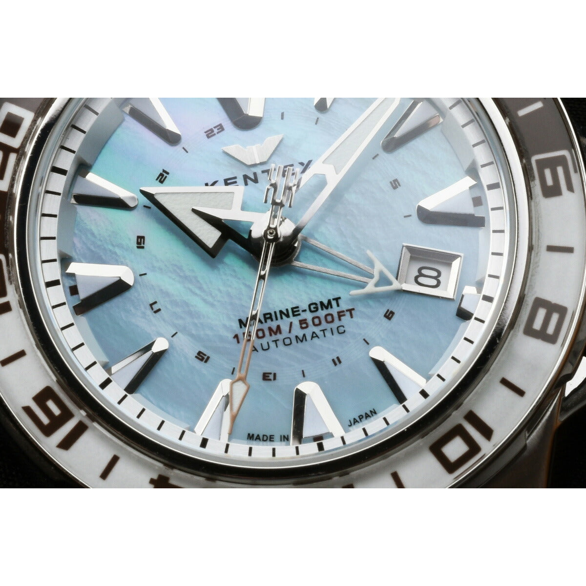 ケンテックス KENTEX マリンGMT アイスブルーMOP 限定99本 MARINE GMT IceBlue-MOP 腕時計 メンズ 自動巻き 日本製 S820X-12【2025 新作】