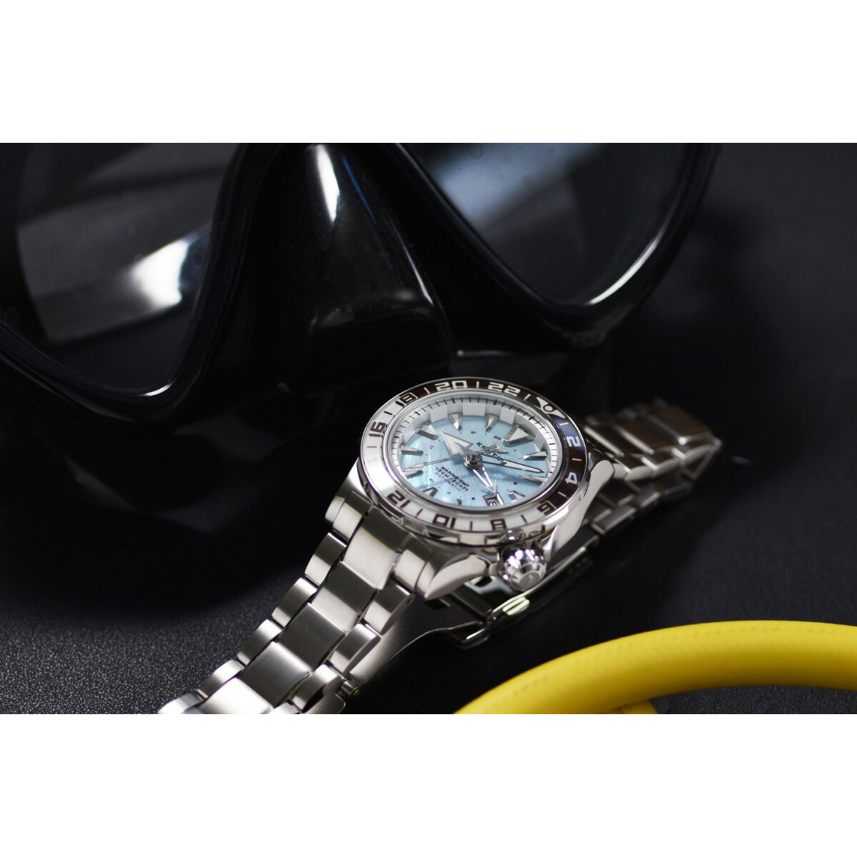ケンテックス KENTEX マリンGMT アイスブルーMOP 限定99本 MARINE GMT IceBlue-MOP 腕時計 メンズ 自動巻き 日本製 S820X-12【2025 新作】