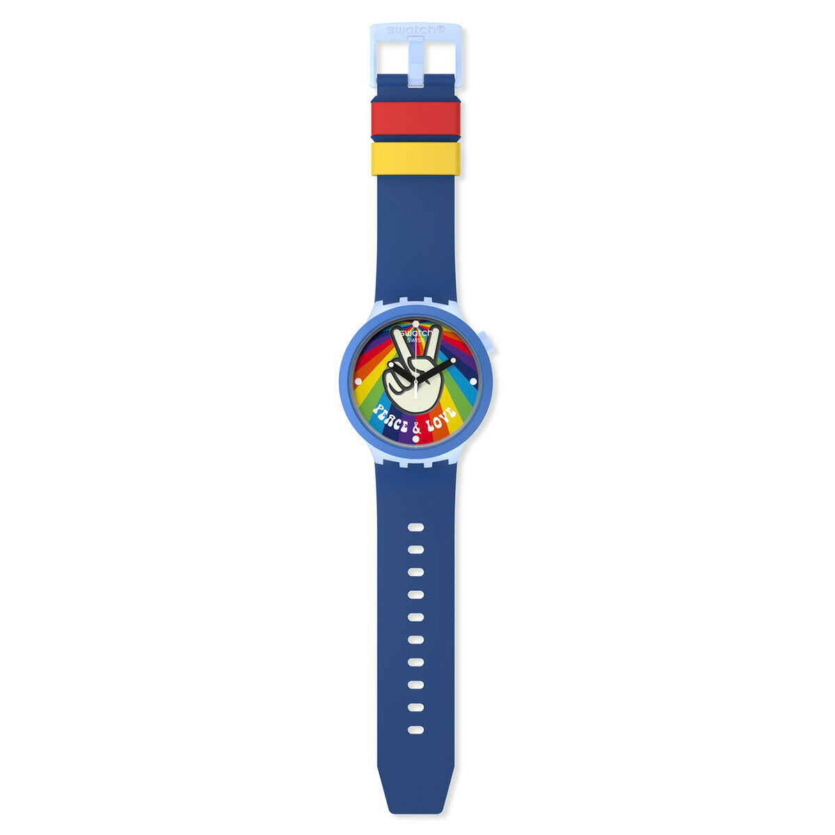 swatch スウォッチ 腕時計 メンズ レディース オリジナルズ ビッグボールド バイオセラミック BIG BOLD BIOCERAMIC PEACE HAND LOVE SB03N105【2024 新作】