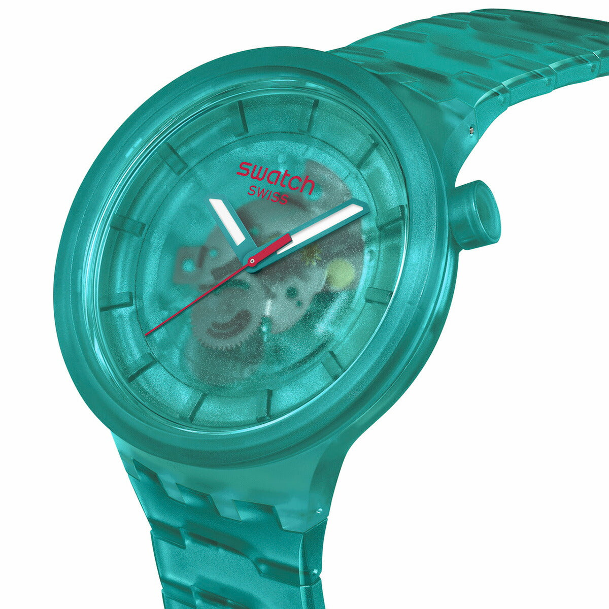 swatch スウォッチ 腕時計 メンズ レディース オリジナルズ ビッグボールド バイオソース BIG BOLD BIOSOURCED TURQUOISE JOY SB05L101【2024 新作】