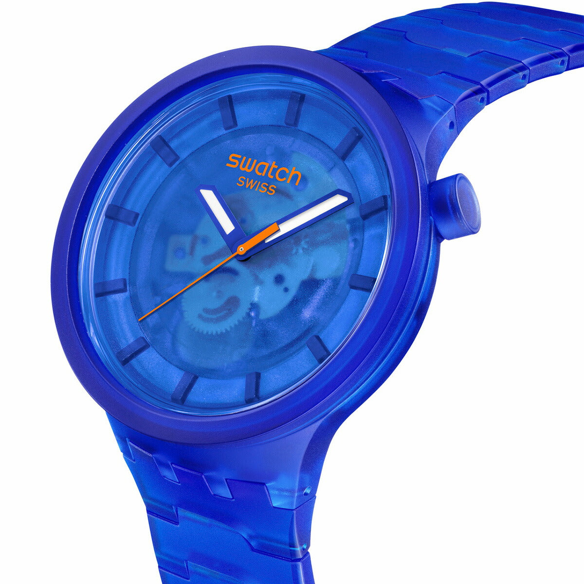 swatch スウォッチ 腕時計 メンズ レディース オリジナルズ ビッグボールド バイオソース BIG BOLD BIOSOURCED NAVY JOY SB05N116【2024 新作】