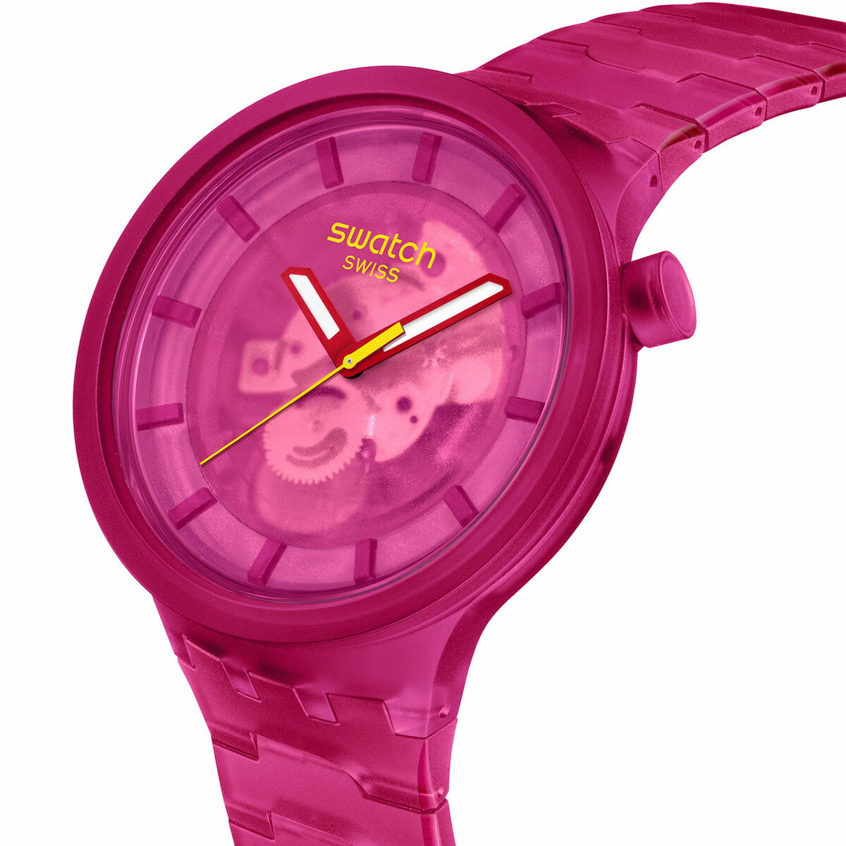 swatch スウォッチ 腕時計 メンズ レディース オリジナルズ ビッグボールド バイオソース BIG BOLD BIOSOURCED PINK JOY SB05P102【2024 新作】