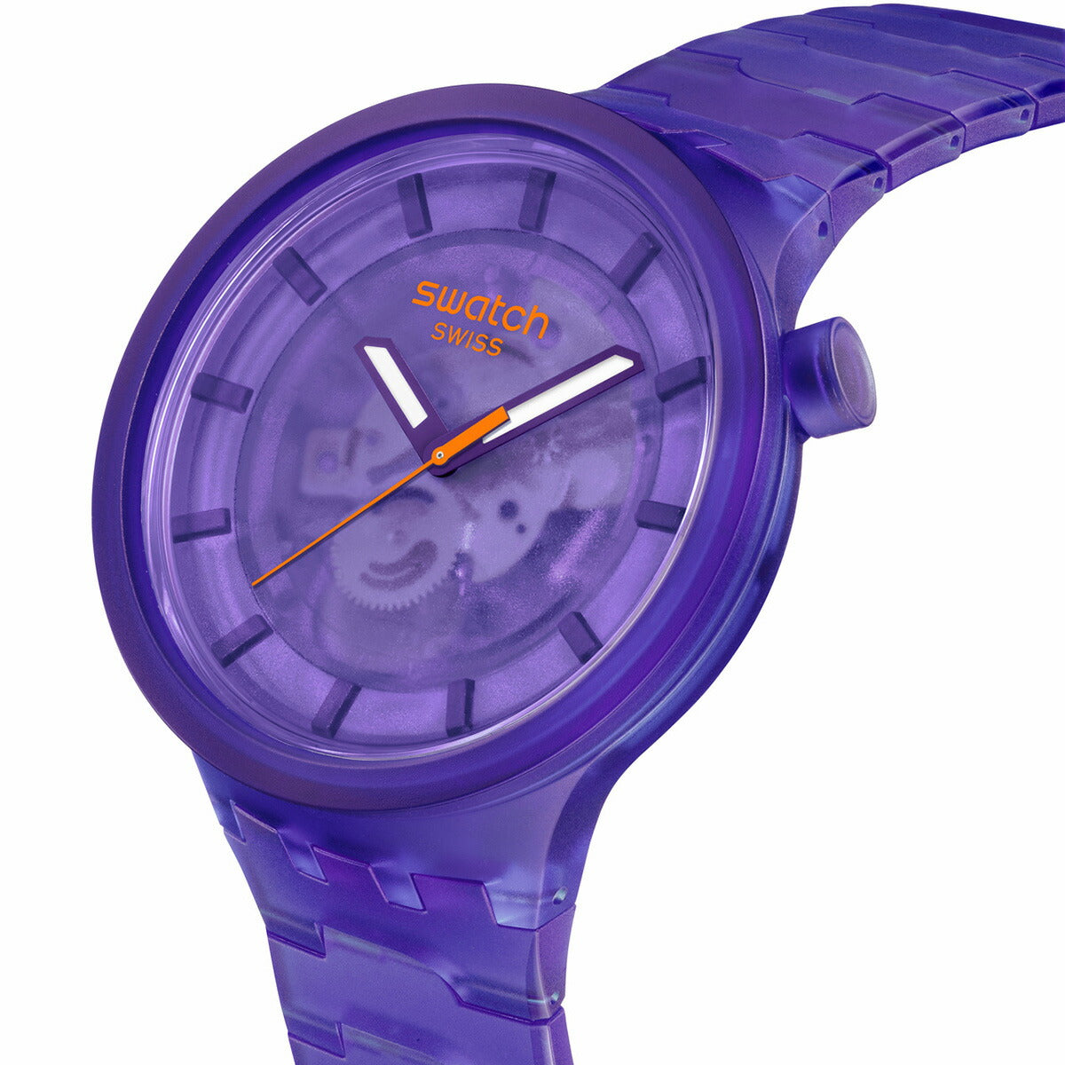 swatch スウォッチ 腕時計 メンズ レディース オリジナルズ ビッグボールド バイオソース BIG BOLD BIOSOURCED PURPLE JOY SB05V103【2024 新作】