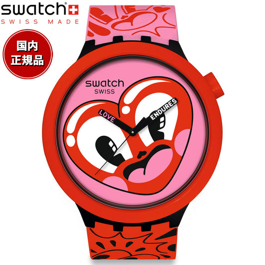 swatch スウォッチ 腕時計 メンズ レディース ビッグボールド BIG BOLD HATTIE'S HEART SB05Z103