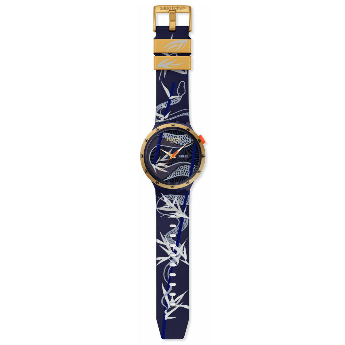 swatch スウォッチ 腕時計 メンズ レディース ビッグボールド BIG BOLD BLUE AND GOLDEN LITHE DANCER SB05Z700【2024 新作】