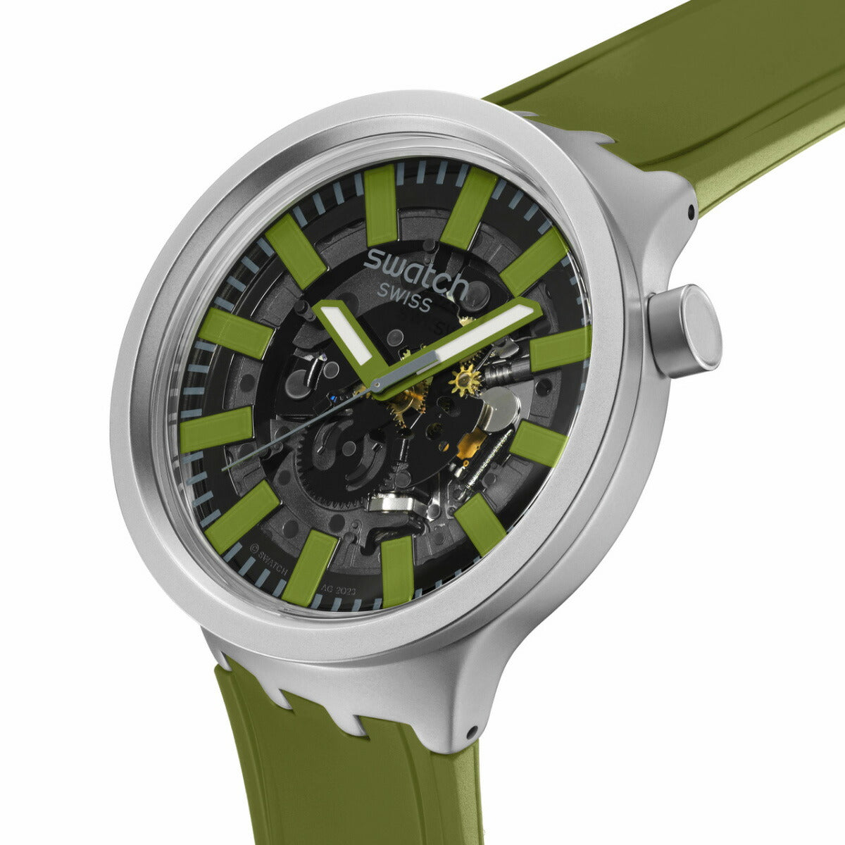 swatch スウォッチ 腕時計 メンズ レディース ビッグボールド BIG BOLD THRU THE UNDERBRUSH SB07S118【2024 新作】