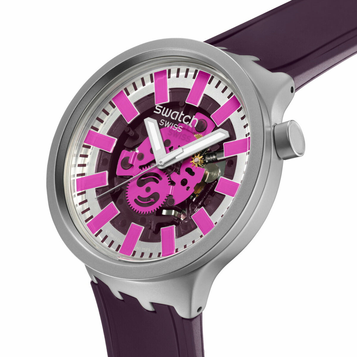 swatch スウォッチ 腕時計 メンズ レディース ビッグボールド BIG BOLD AUDACIOUS ACAI SB07S120【2024 新作】