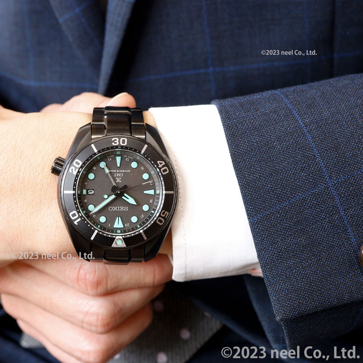 セイコー プロスペックス SEIKO PROSPEX ダイバースキューバ ソーラー 腕時計 メンズ SBPK007 The Black Series Night Vision