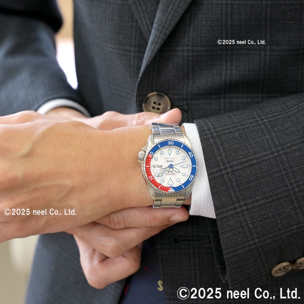 セイコー5 スポーツ SEIKO 5 SPORTS 自動巻き メカニカル ペプシ PEPSI コラボ限定 腕時計 メンズ セイコーファイブ スポーツ SKX Series SBSA319【2025 新作】