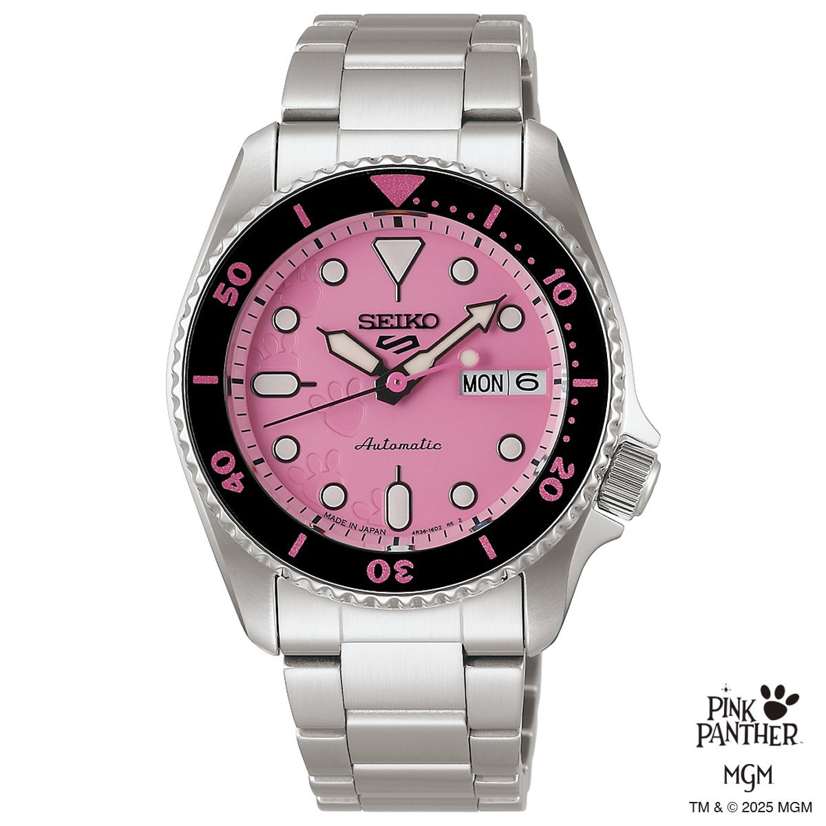 セイコー5 スポーツ SEIKO 5 SPORTS 自動巻き PINK PANTHER コラボ限定 腕時計 セイコーファイブ スポーツ SKX Series SBSA321 ピンクパンサー【2026 新作】