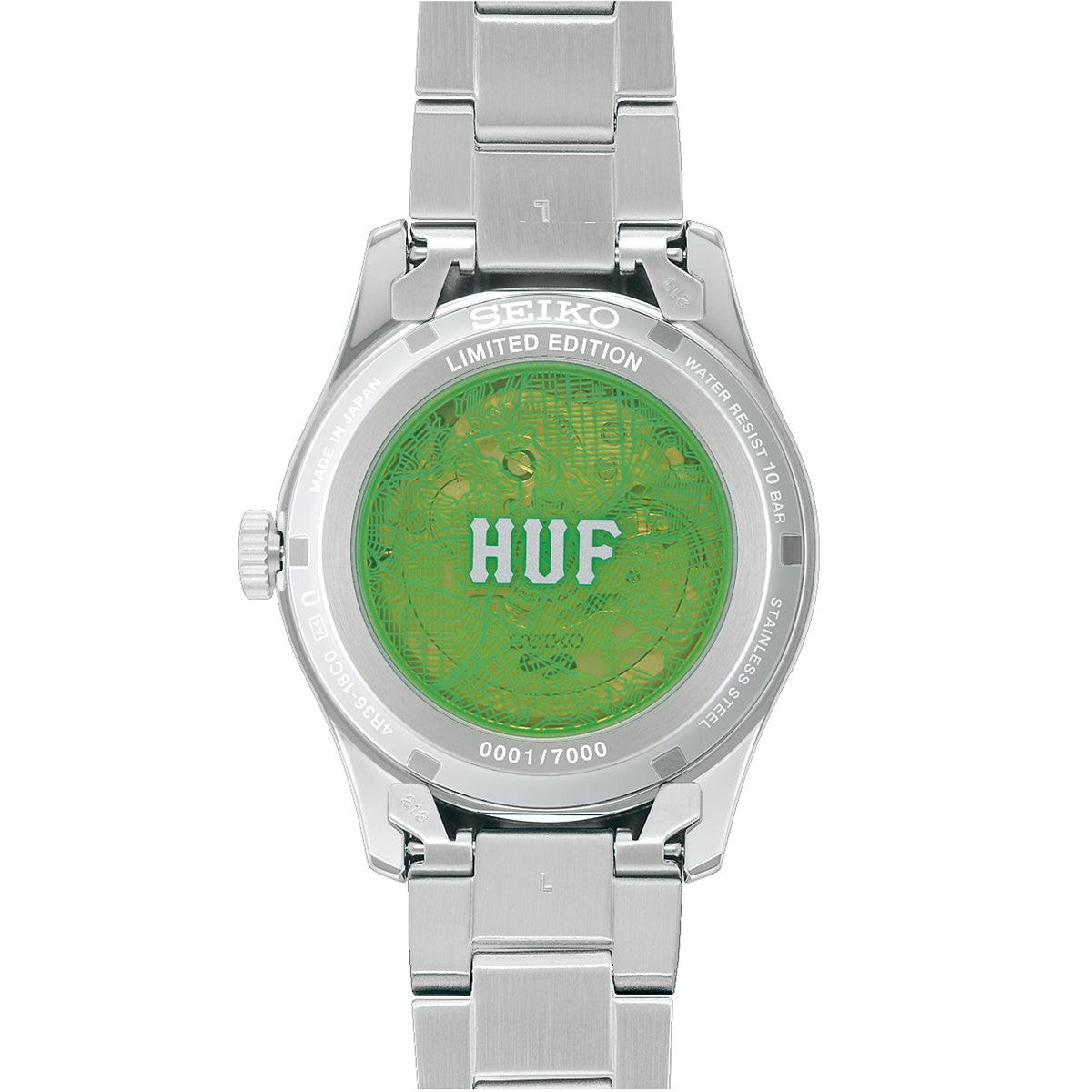 セイコー5 スポーツ SEIKO 5 SPORTS × HUF コラボ 限定 自動巻き メカニカル 腕時計 メンズ セイコーファイブ フィールド Field Series SBSA323【2026 新作】