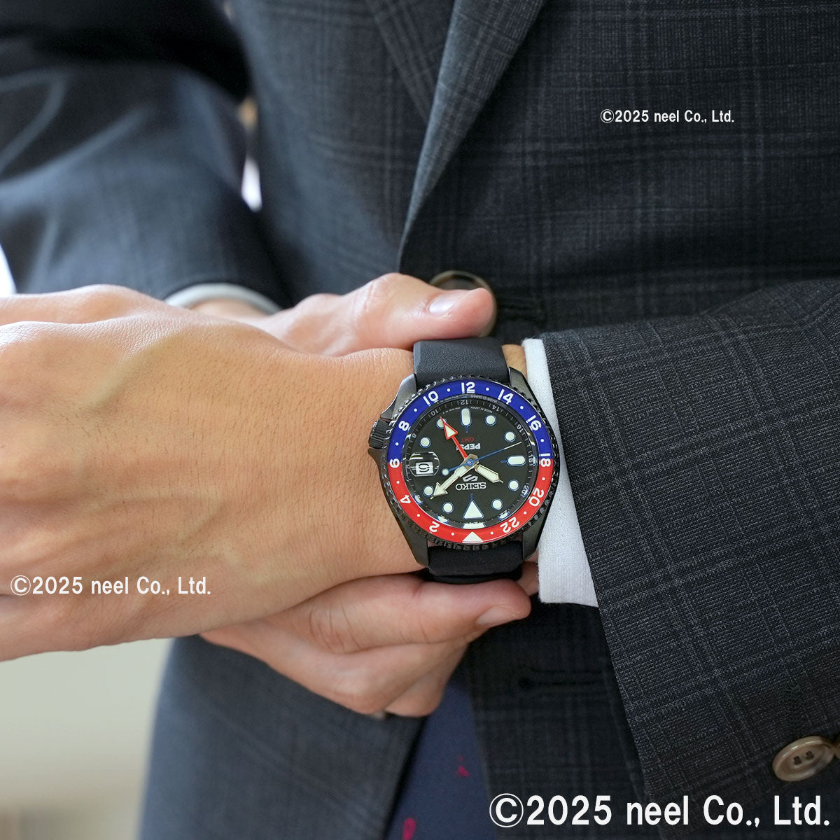 セイコー5 スポーツ SEIKO 5 SPORTS 自動巻き メカニカル ペプシ