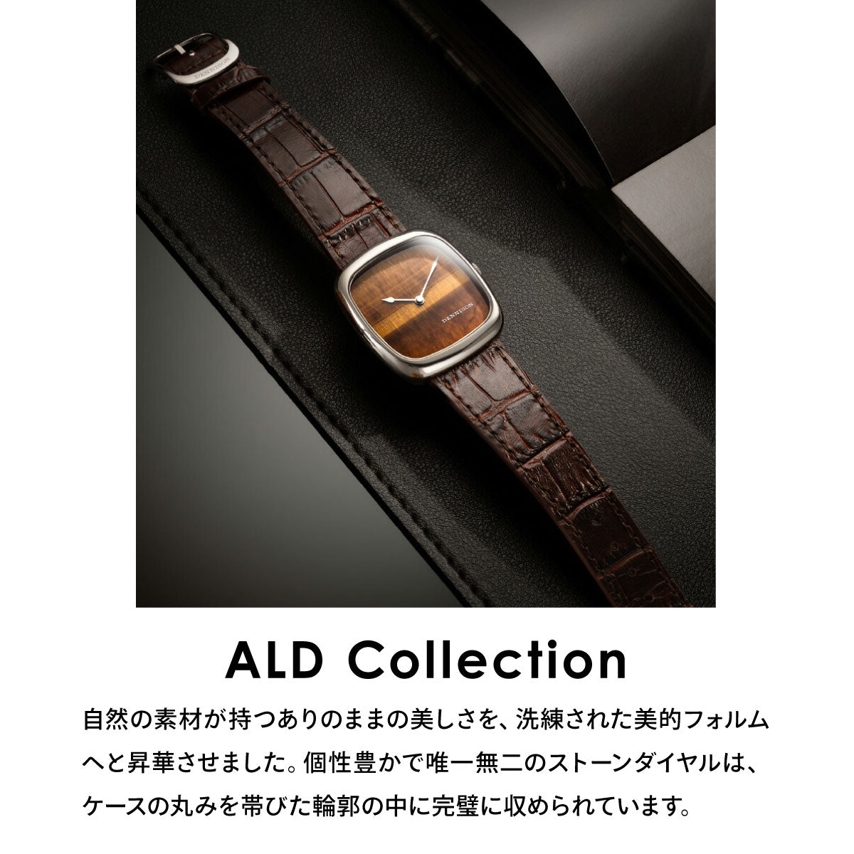デニソン DENNISON 腕時計 メンズ レディース ALD Collection ブラッドストーン＆ラピス ゴールド ALD-DT06-G-ELTP-R-GBKL