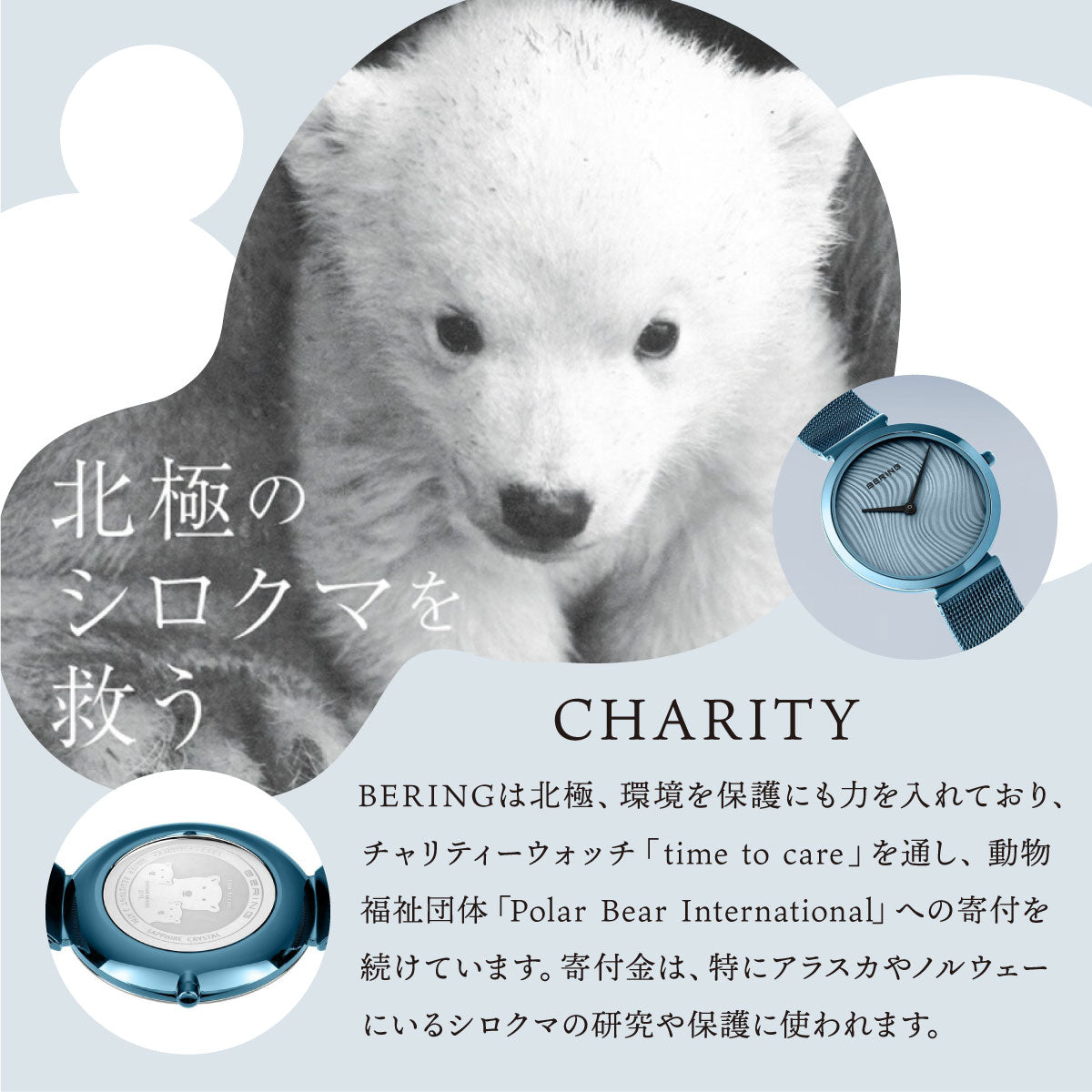 ベーリング BERING 腕時計 レディース チャリティー タイムトゥケア CHARITY time to care 18132-CHARITY2