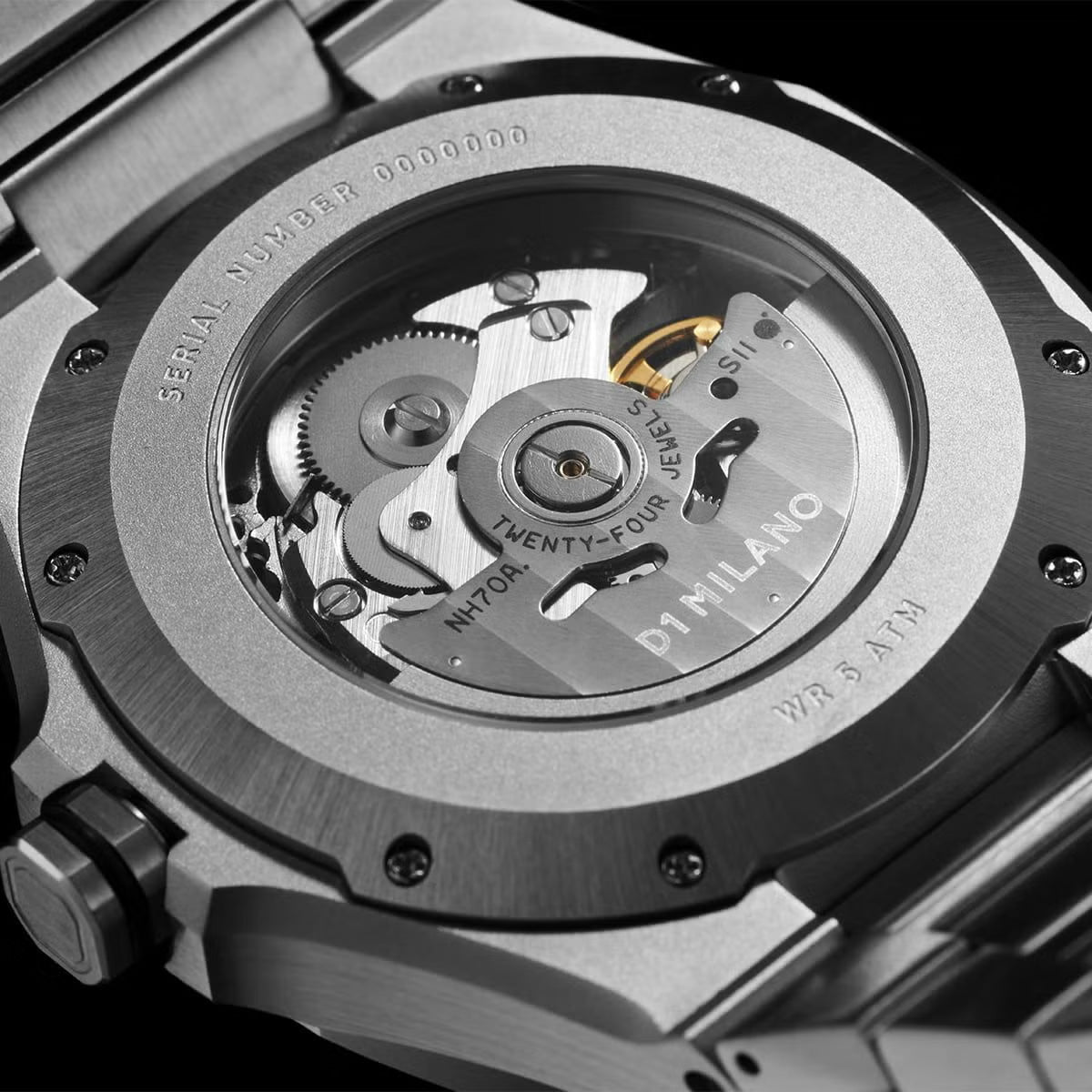 ディーワンミラノ D1 MILANO スケルトン リスタイリング オートマチック シルバー 腕時計 メンズ 自動巻き SKBJ10【60回分割手数料無料！】