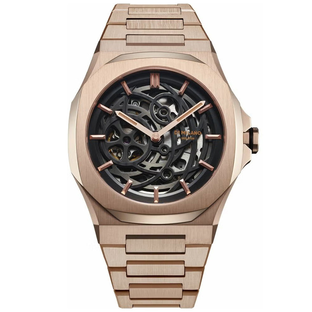 ディーワンミラノ D1 MILANO スケルトン リスタイリング オートマチック ローズゴールド 腕時計 メンズ 自動巻き SKBJ12【60回分割手数料無料！】