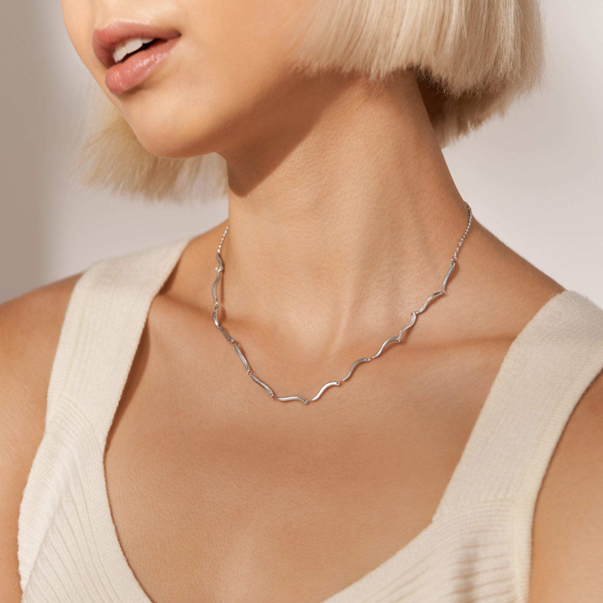 スカーゲン SKAGEN Essential Waves アクセサリー ネックレス シルバートーン レディース SKJ1795040