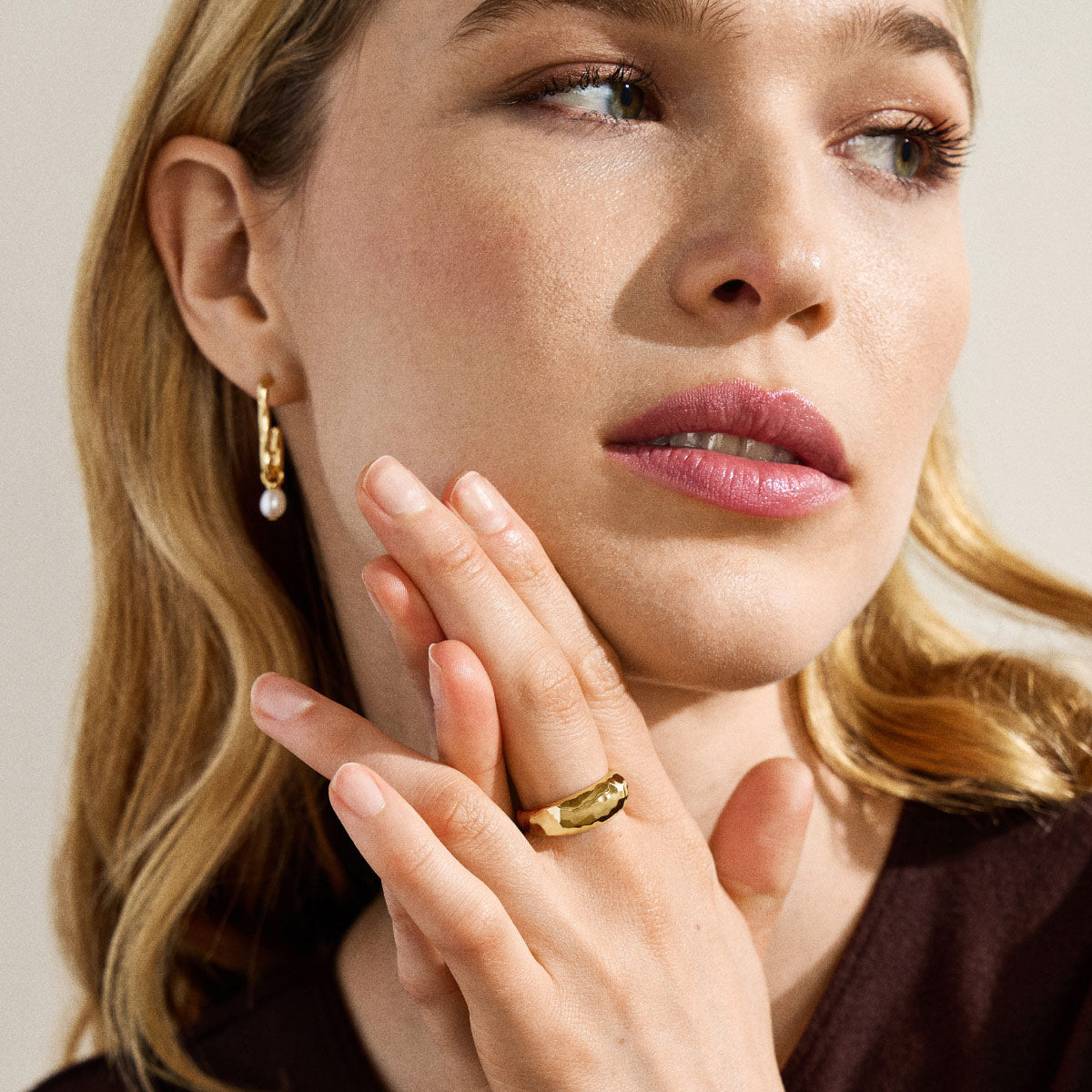 スカーゲン SKAGEN Moderne Stak アクセサリー 指輪 リング ゴールドトーン サイズ（US）5.5 レディース SKJ50267105-5