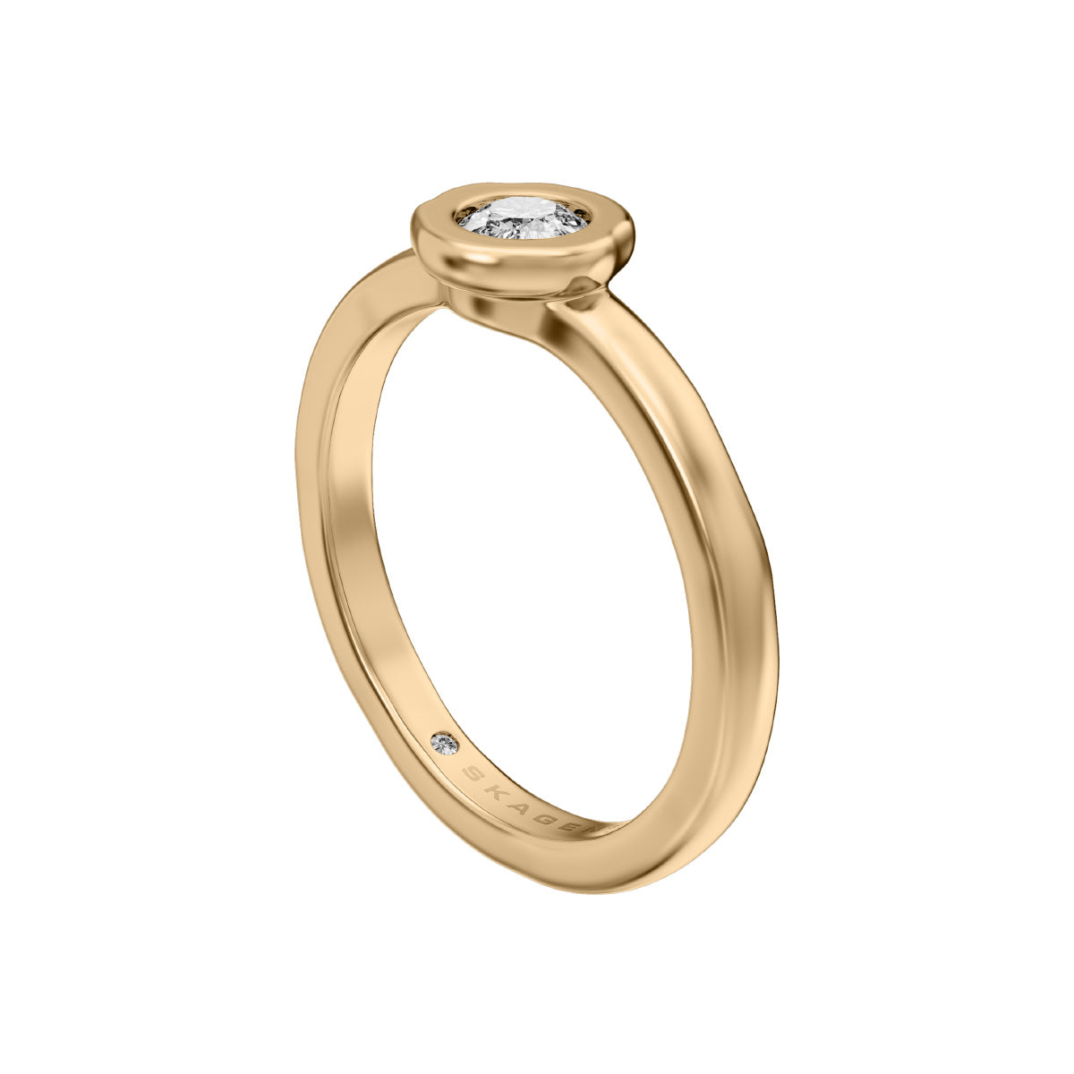 スカーゲン SKAGEN Moderne Glitz アクセサリー 指輪 リング ゴールドトーン サイズ（US）5.5 レディース SKJ50287105-5