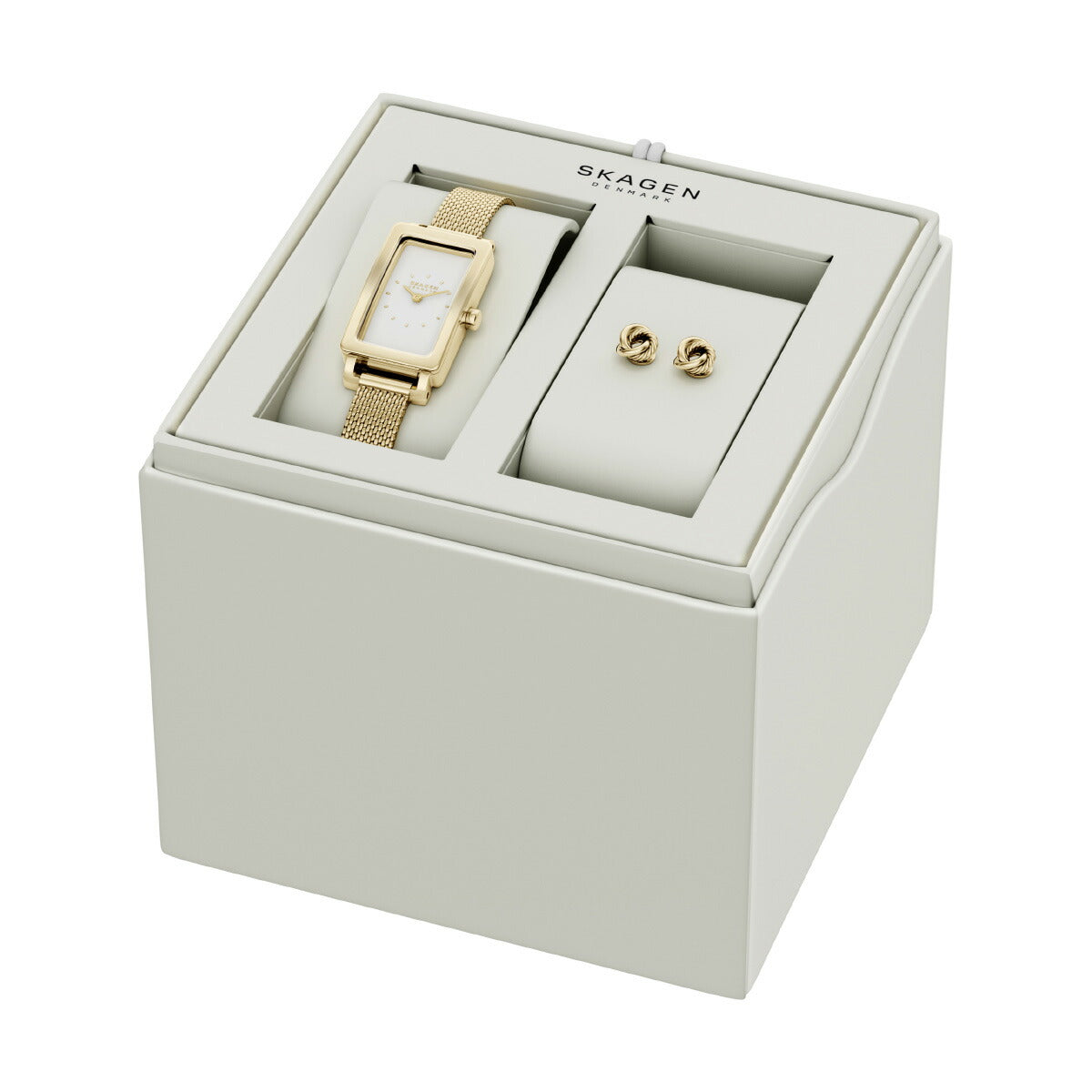 スカーゲン SKAGEN 腕時計 レディース HAGEN MICRO 二針 ゴールド ステンレススチールウォッチ ギフトセット SKW1158SET【2026 新作】【60回分割手数料無料！】
