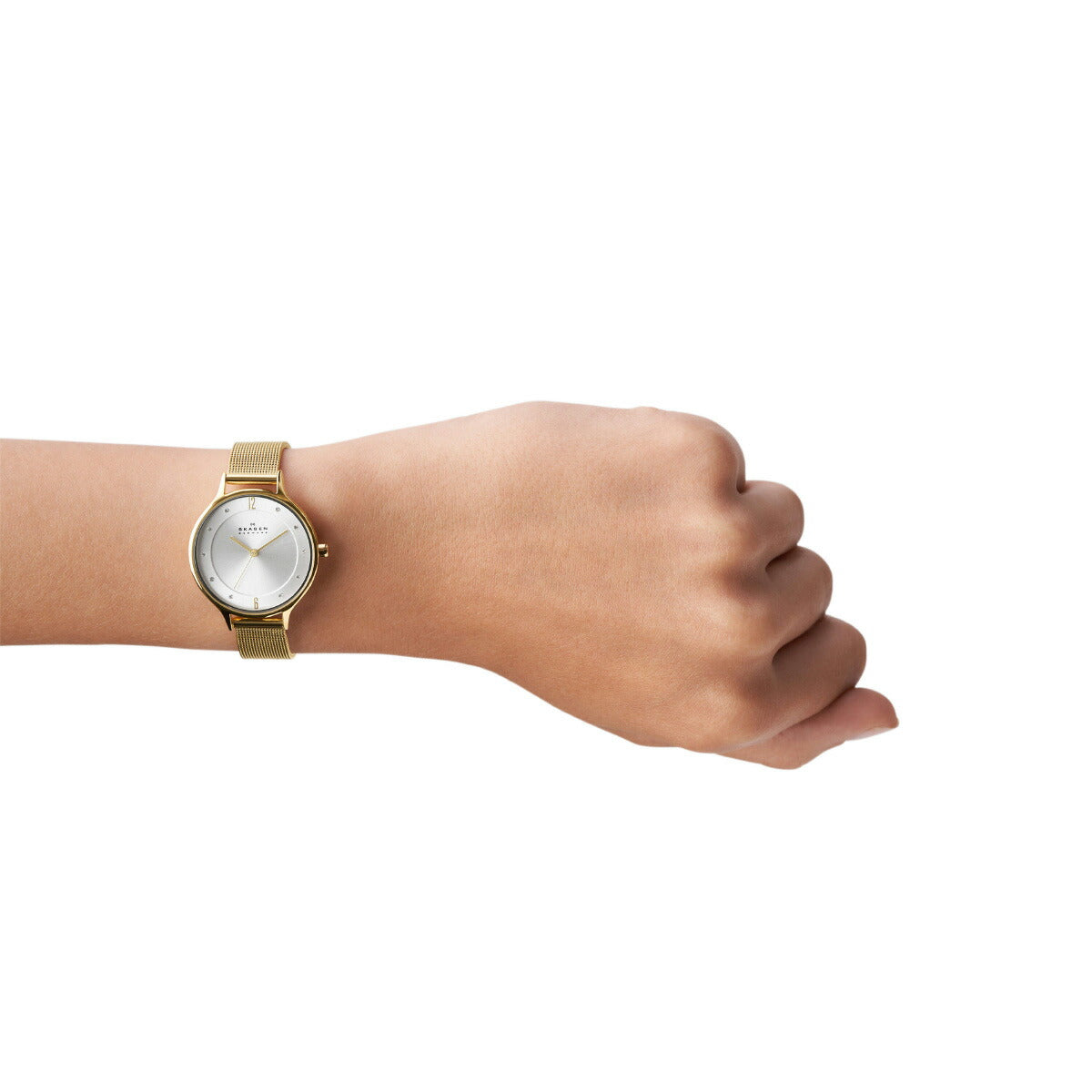 スカーゲン SKAGEN 腕時計 レディース ANITA LILLE ゴールドトーン スチールメッシュウォッチ SKW2150