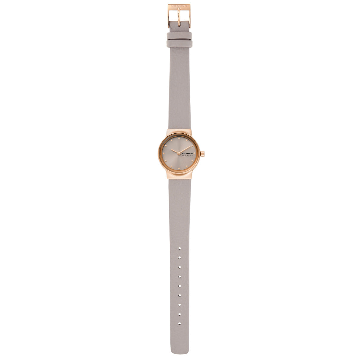 スカーゲン SKAGEN 腕時計 レディース FREJA LILLE 二針 グレーストーン LiteHideレザーウォッチ SKW3005