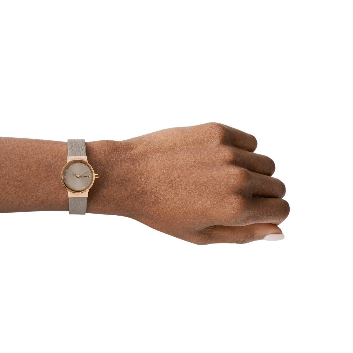 スカーゲン SKAGEN 腕時計 レディース FREJA LILLE 二針 グレーストーン LiteHideレザーウォッチ SKW3005