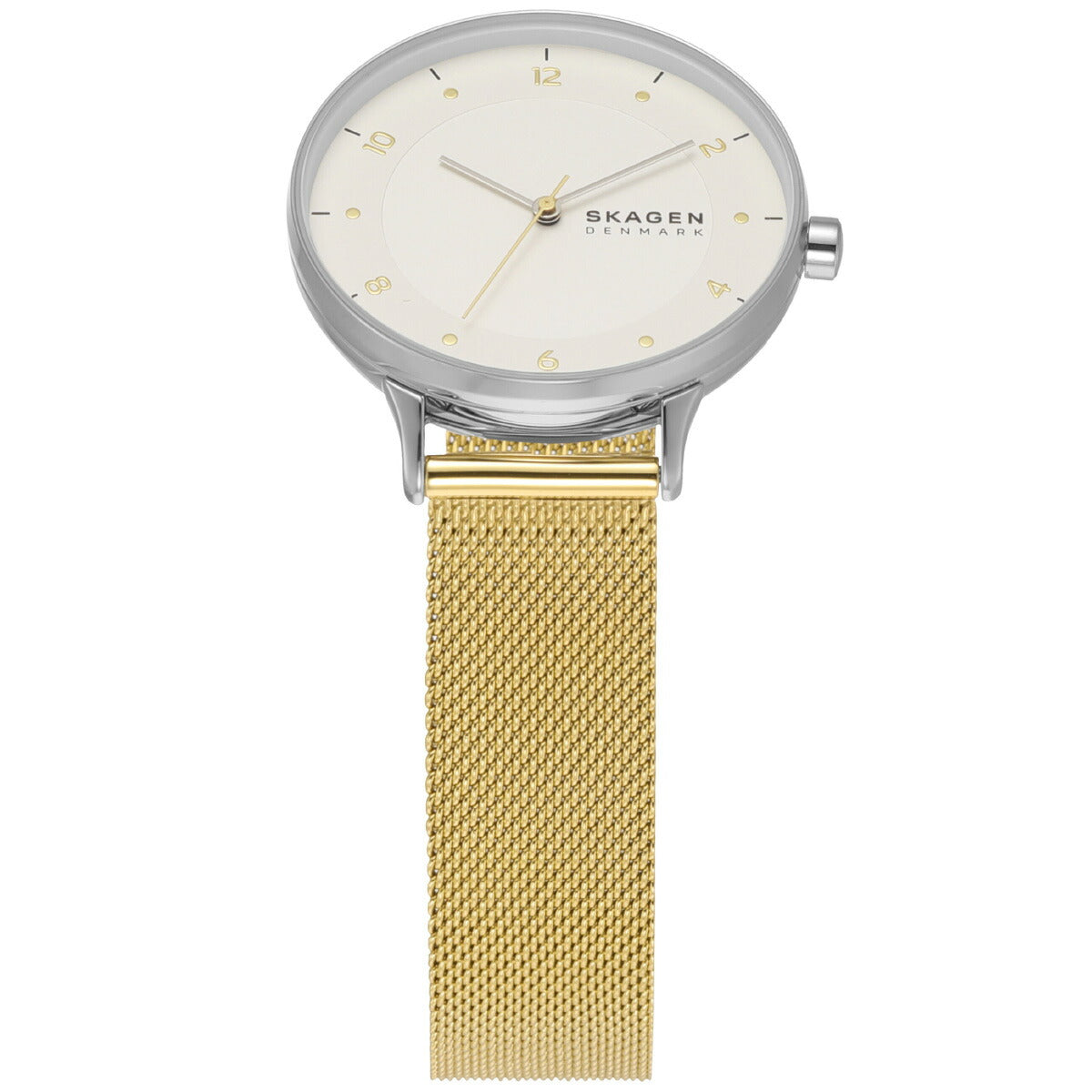 スカーゲン SKAGEN 腕時計 レディース RIIS 三針 ツートーン ステンレススチール メッシュウォッチ SKW3092