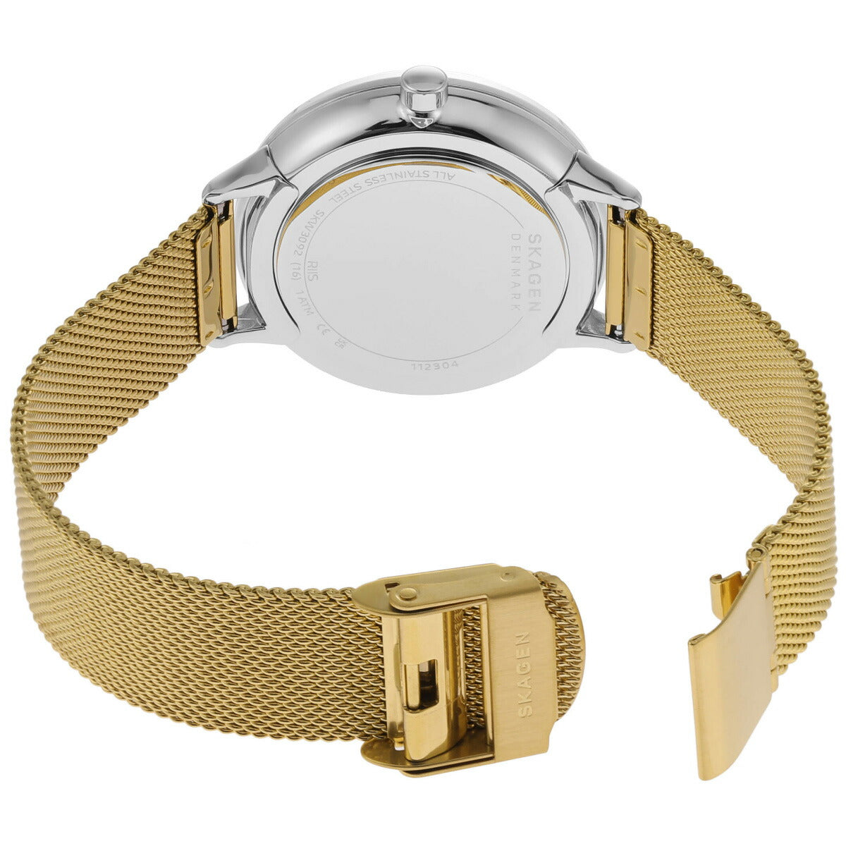 スカーゲン SKAGEN 腕時計 レディース RIIS 三針 ツートーン ステンレススチール メッシュウォッチ SKW3092