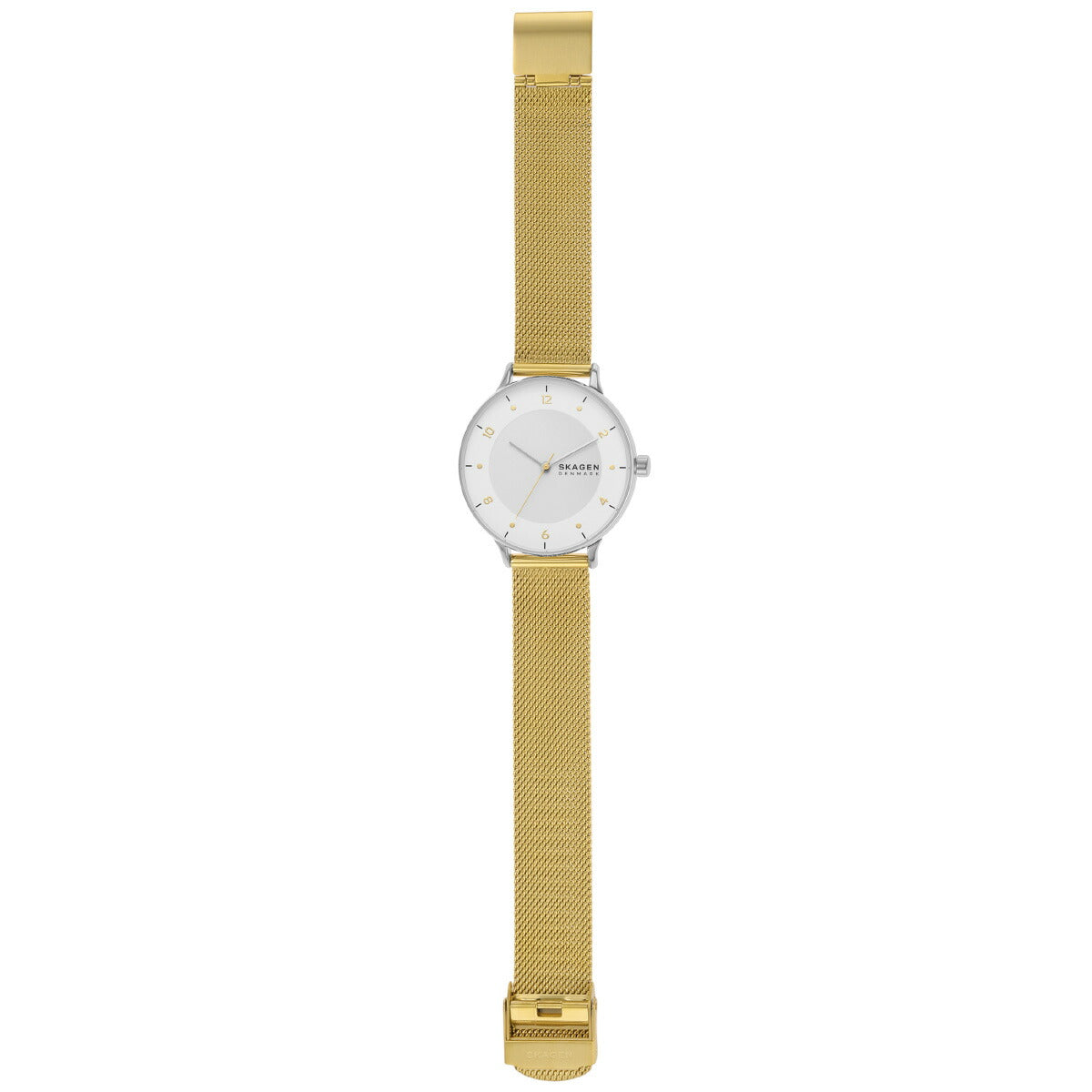 スカーゲン SKAGEN 腕時計 レディース RIIS 三針 ツートーン ステンレススチール メッシュウォッチ SKW3092