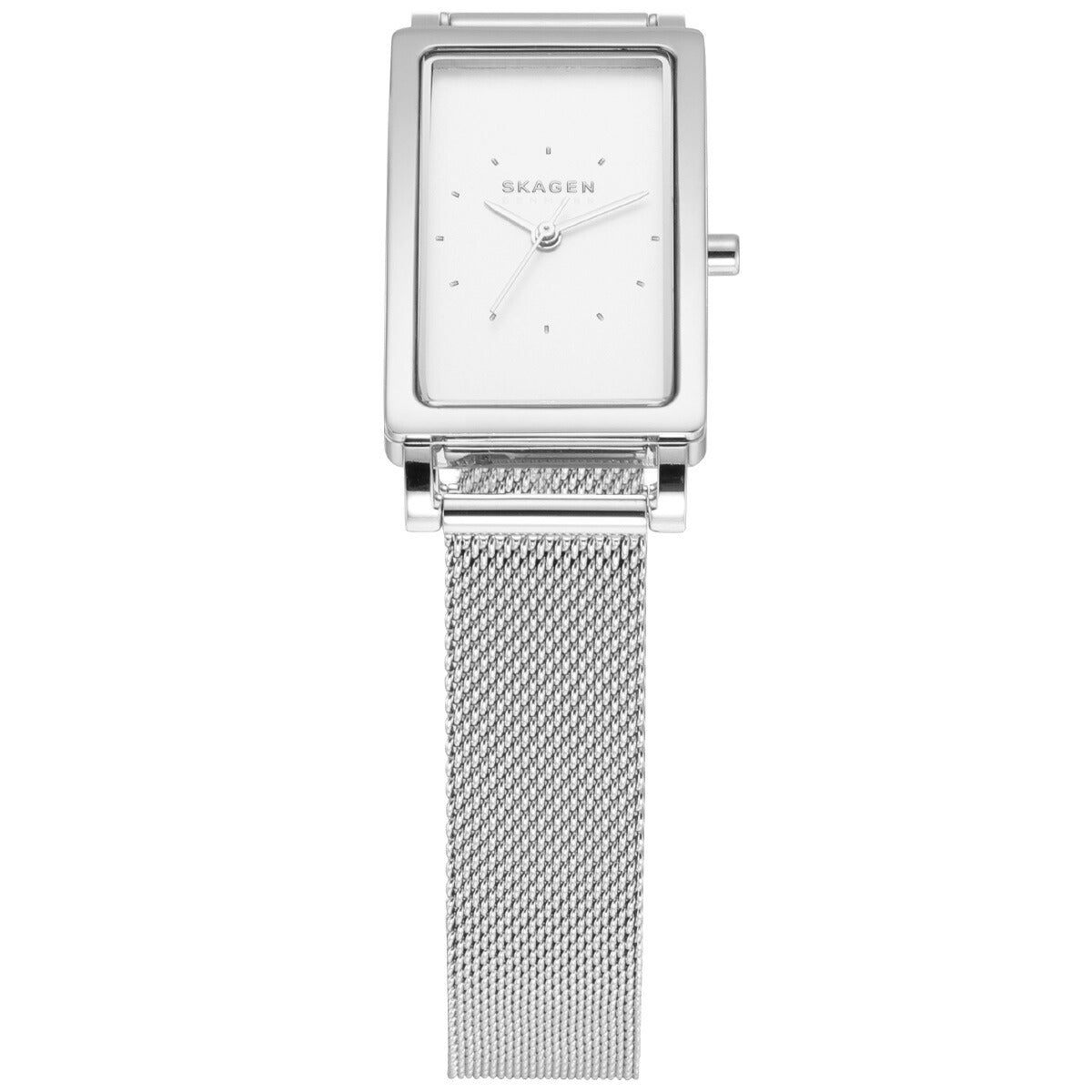 スカーゲン SKAGEN 腕時計 レディース HAGEN LILLE 三針 ステンレススチール メッシュ タンクウォッチ SKW3096