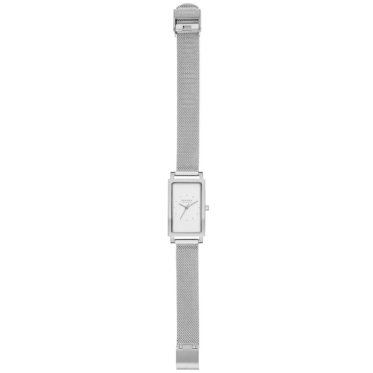 スカーゲン SKAGEN 腕時計 レディース HAGEN LILLE 三針 ステンレススチール メッシュ タンクウォッチ SKW3096