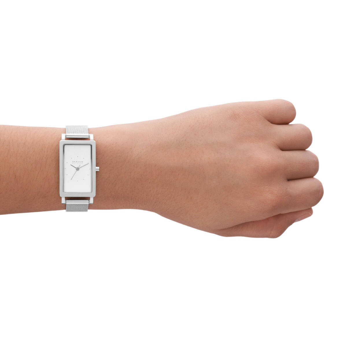 スカーゲン SKAGEN 腕時計 レディース HAGEN LILLE 三針 ステンレススチール メッシュ タンクウォッチ SKW3096