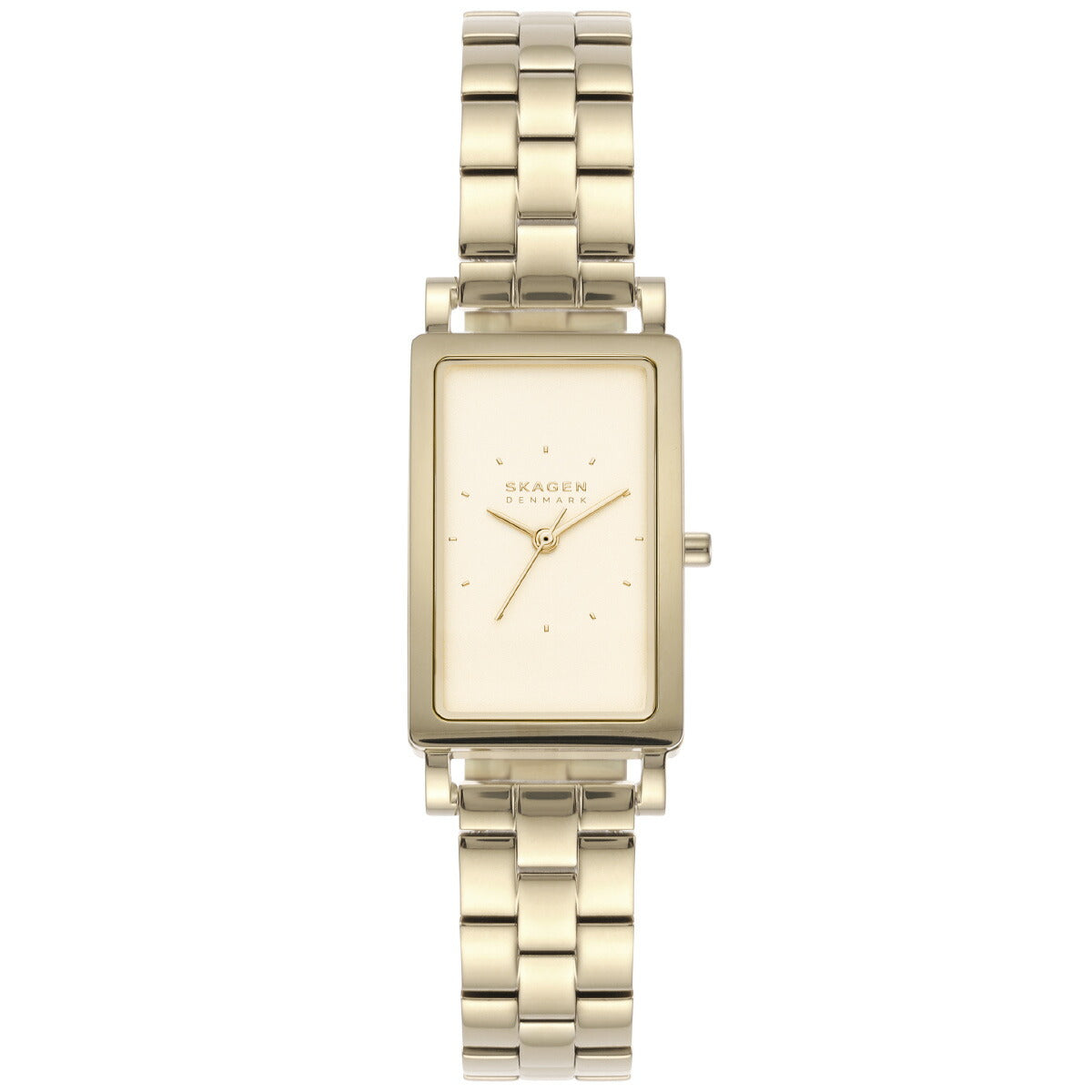 スカーゲン SKAGEN 腕時計 レディース HAGEN LILLE 三針 ゴールドトーン ステンレススチール タンクウォッチ SKW3098