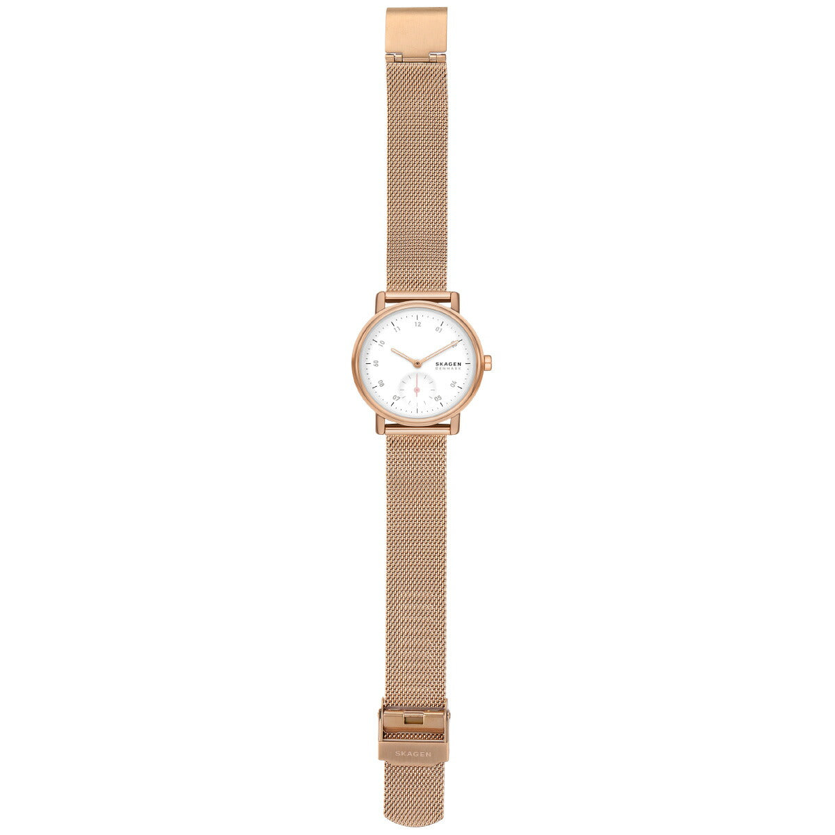 スカーゲン SKAGEN 腕時計 レディース KUPPEL LILLE 二針 サブセコンド ローズゴールドトーン ステンレススチール メッシュウォッチ SKW3099