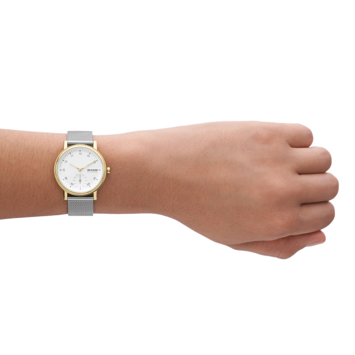 スカーゲン SKAGEN 腕時計 レディース KUPPEL LILLE 二針 サブセコンド ステンレススチール メッシュウォッチ SKW3101