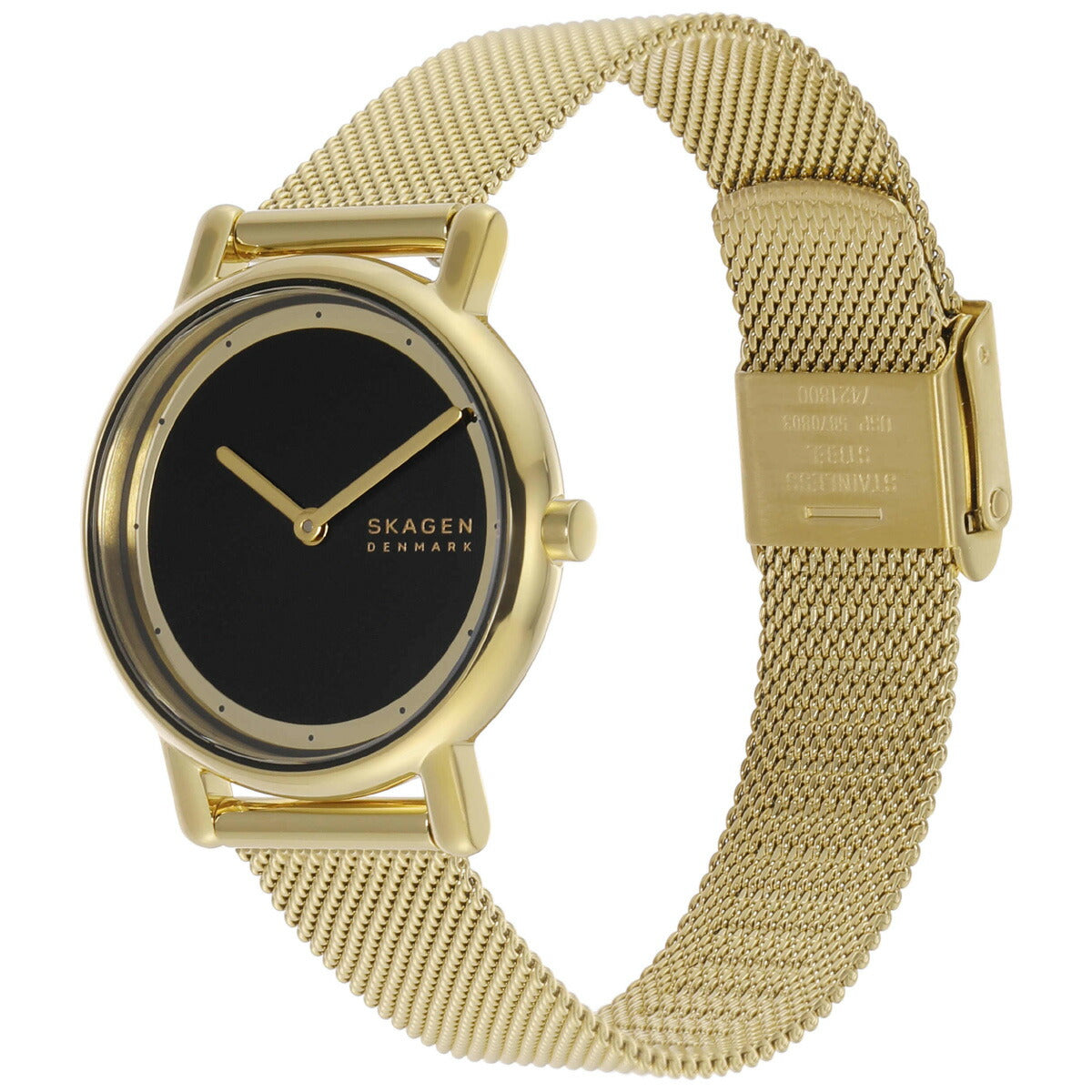 スカーゲン SKAGEN 腕時計 レディース SIGNATUR LILLE 二針 ゴールドトーン ステンレススチール メッシュウォッチ SKW3111