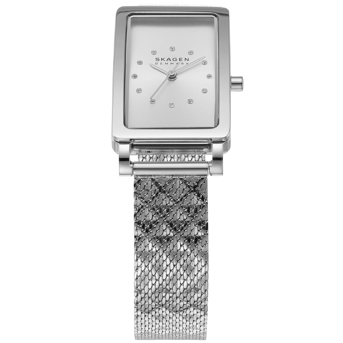 スカーゲン SKAGEN 腕時計 レディース HAGEN 三針 シルバートーン ステンレススチール メッシュウォッチ SKW3115